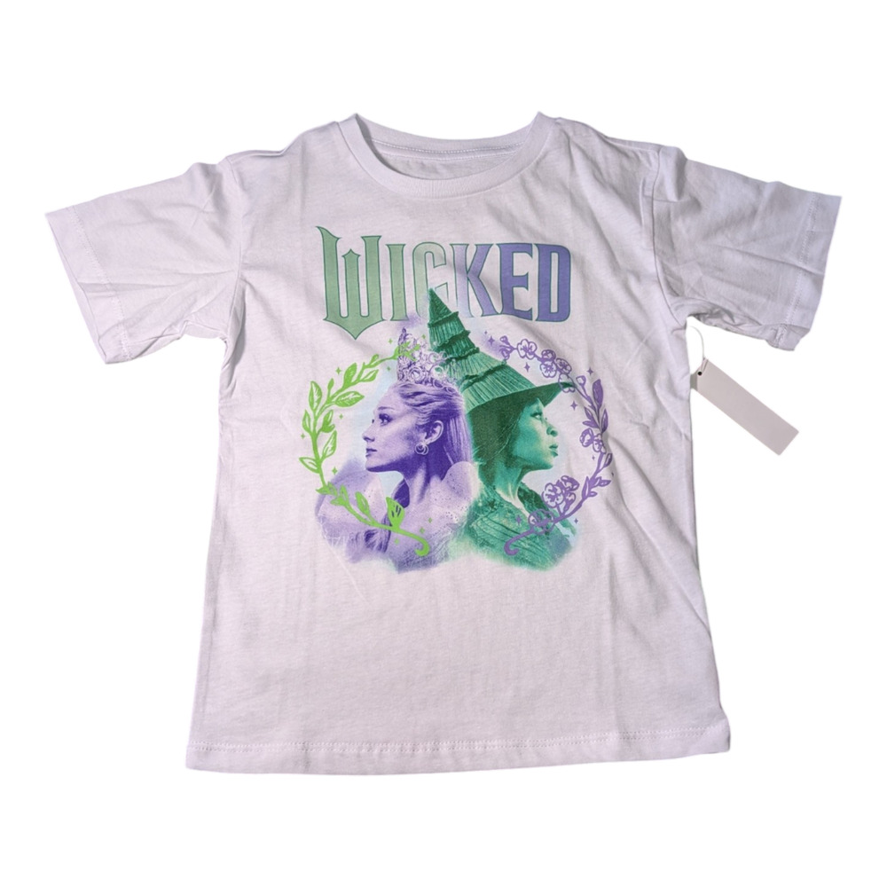 Wicked White Graphic T Shirt Size XS 4-5 New With Tags